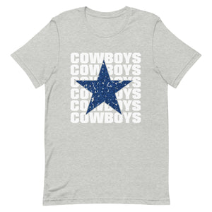 Multiple Cowboys Star Bella Canvas Unisex t-shirt