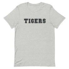 Load image into Gallery viewer, Varsity Tiger Font Bella Canvas Unisex t-shirt
