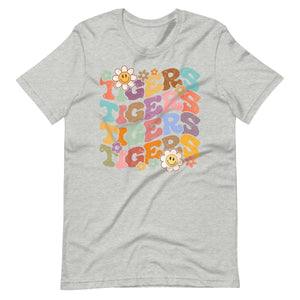 Retro Groovy  Tigers Unisex t-shirt