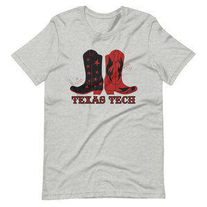 Red Raider Boots Bella canvas Unisex t-shirt