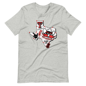 Texas Shaped Texas Tech Unisex t-shirt