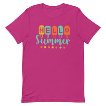 Load image into Gallery viewer, Hello Summer Popsicle Bella Canvas Unisex t-shirt
