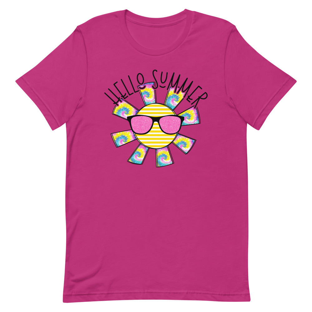 Hello Summer Sunshine Bella Canvas Unisex t-shirt