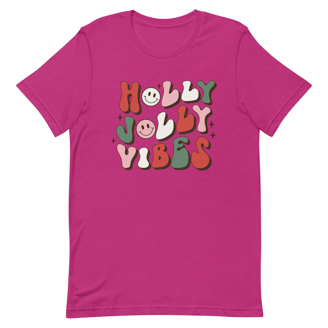 Holly Jolly Vibes Bella Canvas Unisex t-shirt