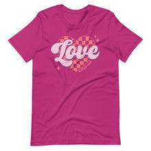 Load image into Gallery viewer, Retro Heart Love is all you need Bella Canvas Unisex t-shirt
