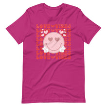 Load image into Gallery viewer, Love Vibes Smiley Bella Canvas Unisex t-shirt
