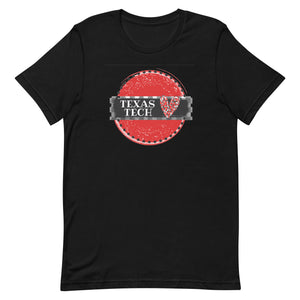 Texas Tech Heart Circle Tee Bella Canvas Short-sleeve unisex t-shirt