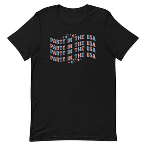Party in the USA Bella Canvas Fourth of July Unisex t-shirt