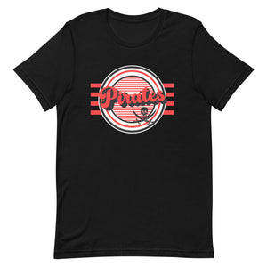 Retro Pirates Circle Bella Canvas Unisex t-shirt