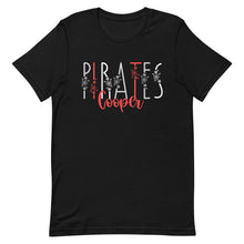 Load image into Gallery viewer, Floral Font Cooper Pirates Bella Canvas Unisex t-shirt
