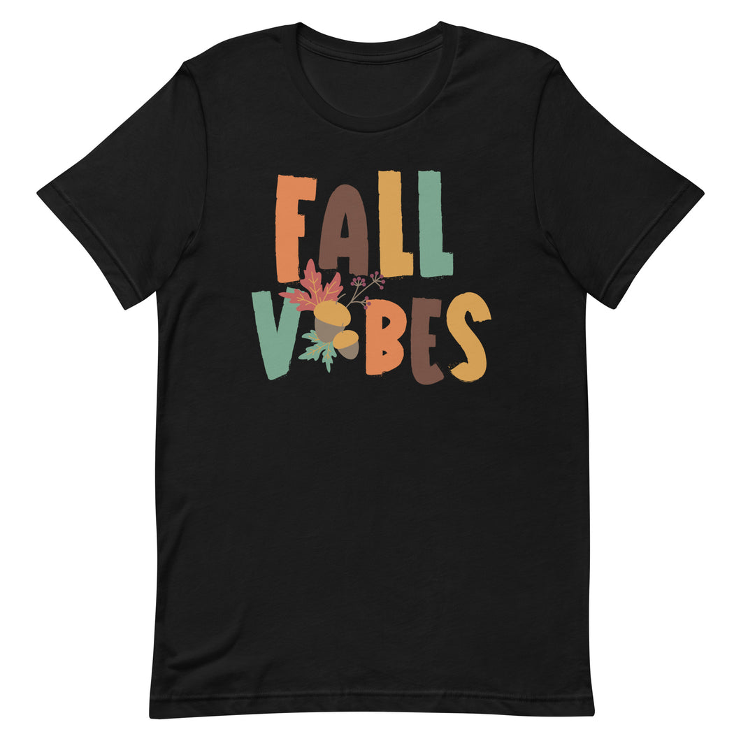 Fall Vibes Acorn Bella Canvas Unisex t-shirt