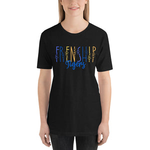 Floral Font Frenship Tigers Bella Canvas Unisex t-shirt