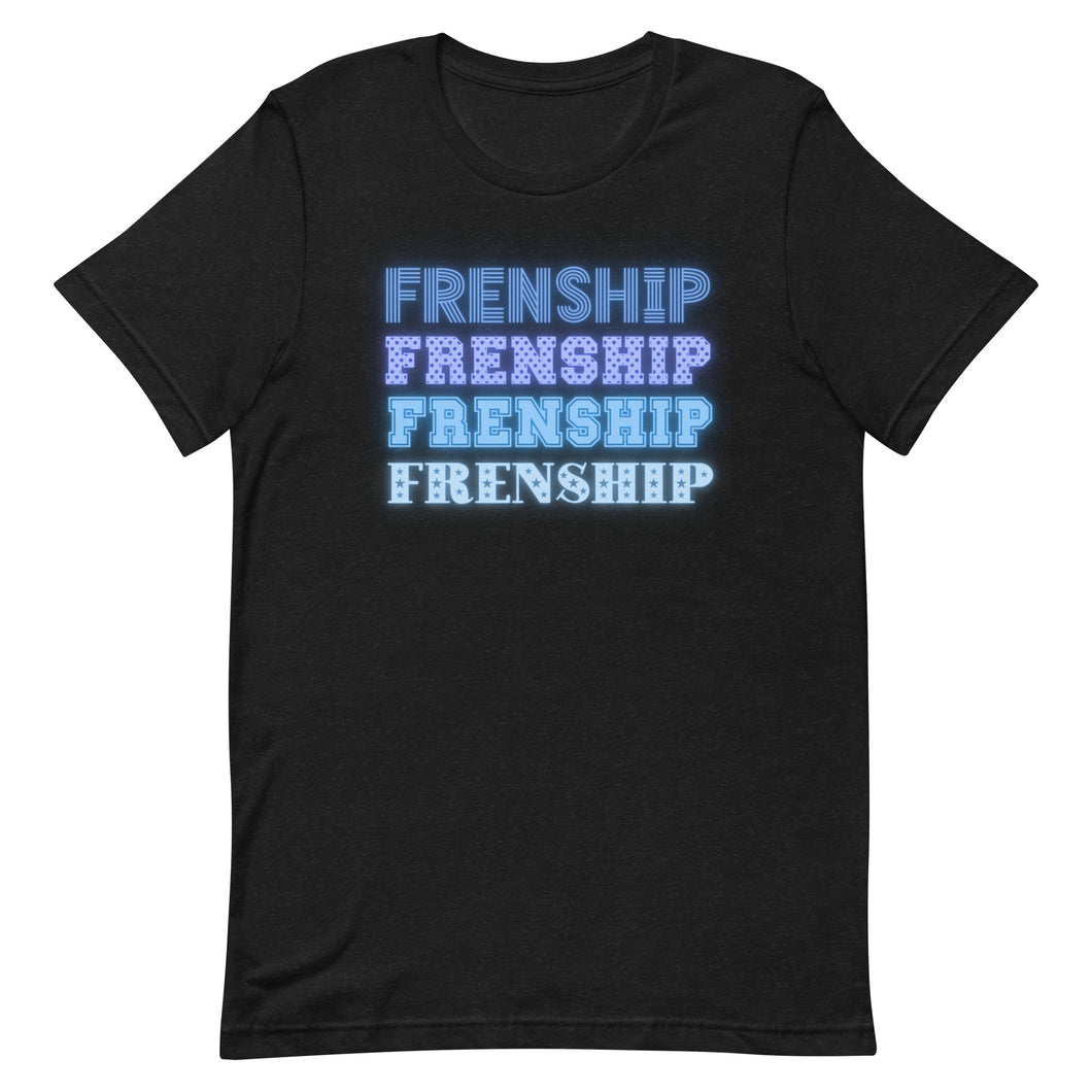 Neon Frenship Font Unisex t-shirt