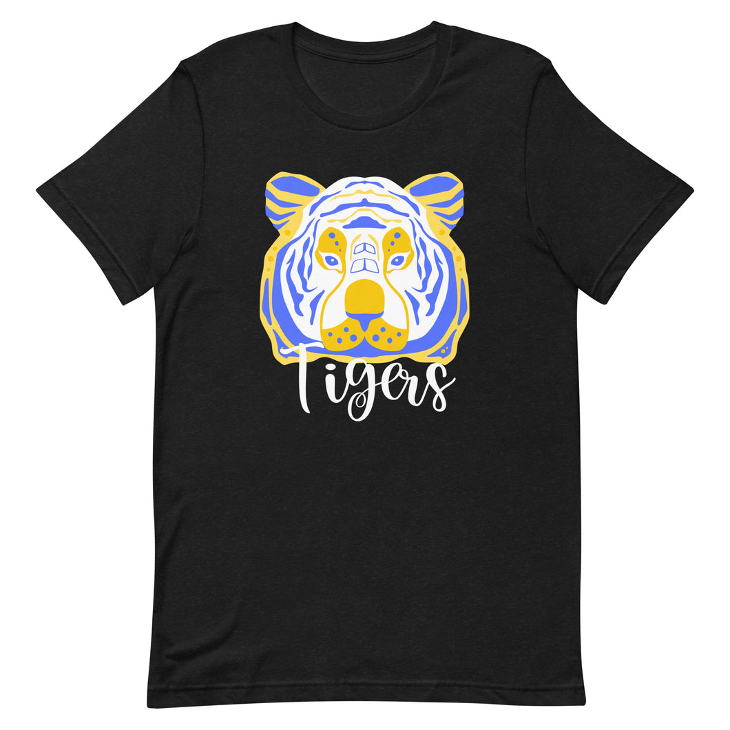Blue Yellow Tigers Bella Canvas Unisex t-shirt