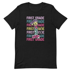 First Grade Colorful Bella Canvas Unisex t-shirt