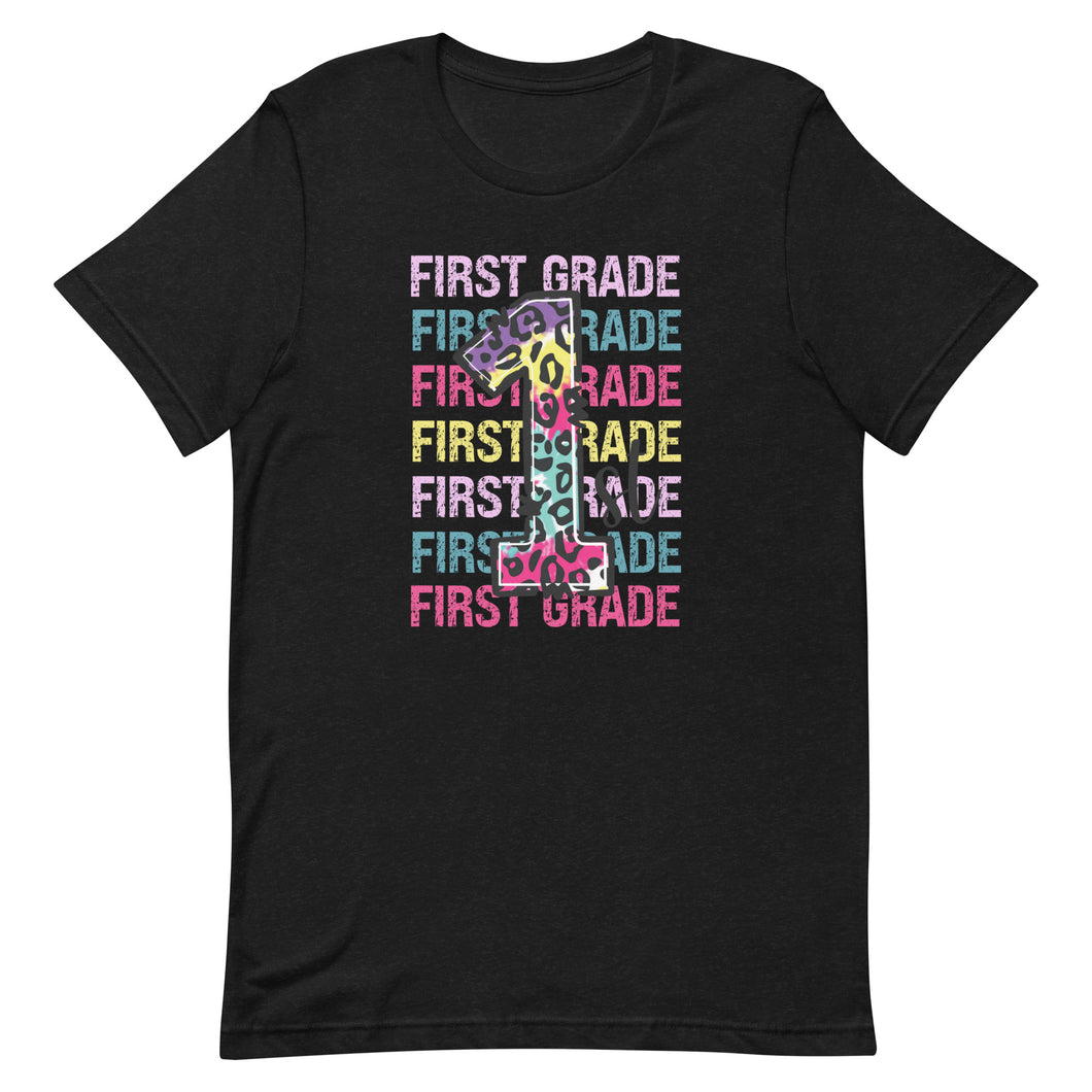 First Grade Colorful Bella Canvas Unisex t-shirt