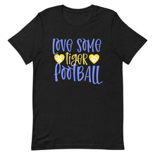 Load image into Gallery viewer, Love some Tigers Football Bella Canvas Unisex t-shirt
