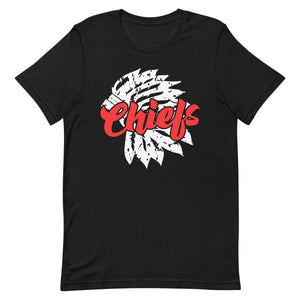 Chiefs White Head Dress Bella Canvas Unisex t-shirt