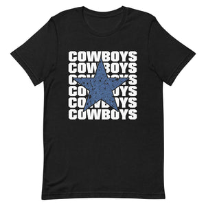 Multiple Cowboys Star Bella Canvas Unisex t-shirt