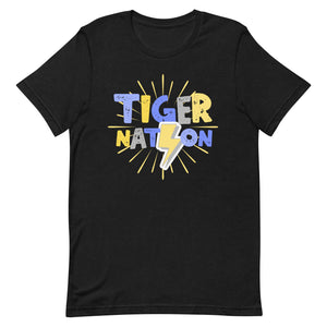 Tiger Nation Sunburst Bella Canvas Unisex t-shirt