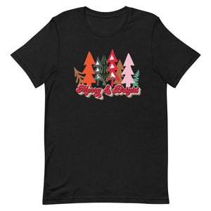 Merry and Bright Trees Bella Canvas t-shirt