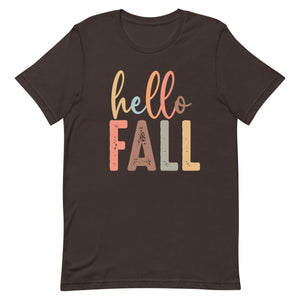 Hello Fall Bella Canvas Unisex t-shirt