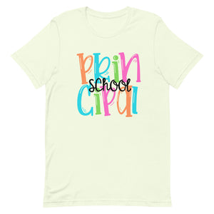 Colorful School Principal Bella Canvas Unisex t-shirt