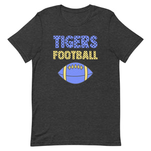 Tigers Football Polk a Dots Bella Canvas Unisex t-shirt