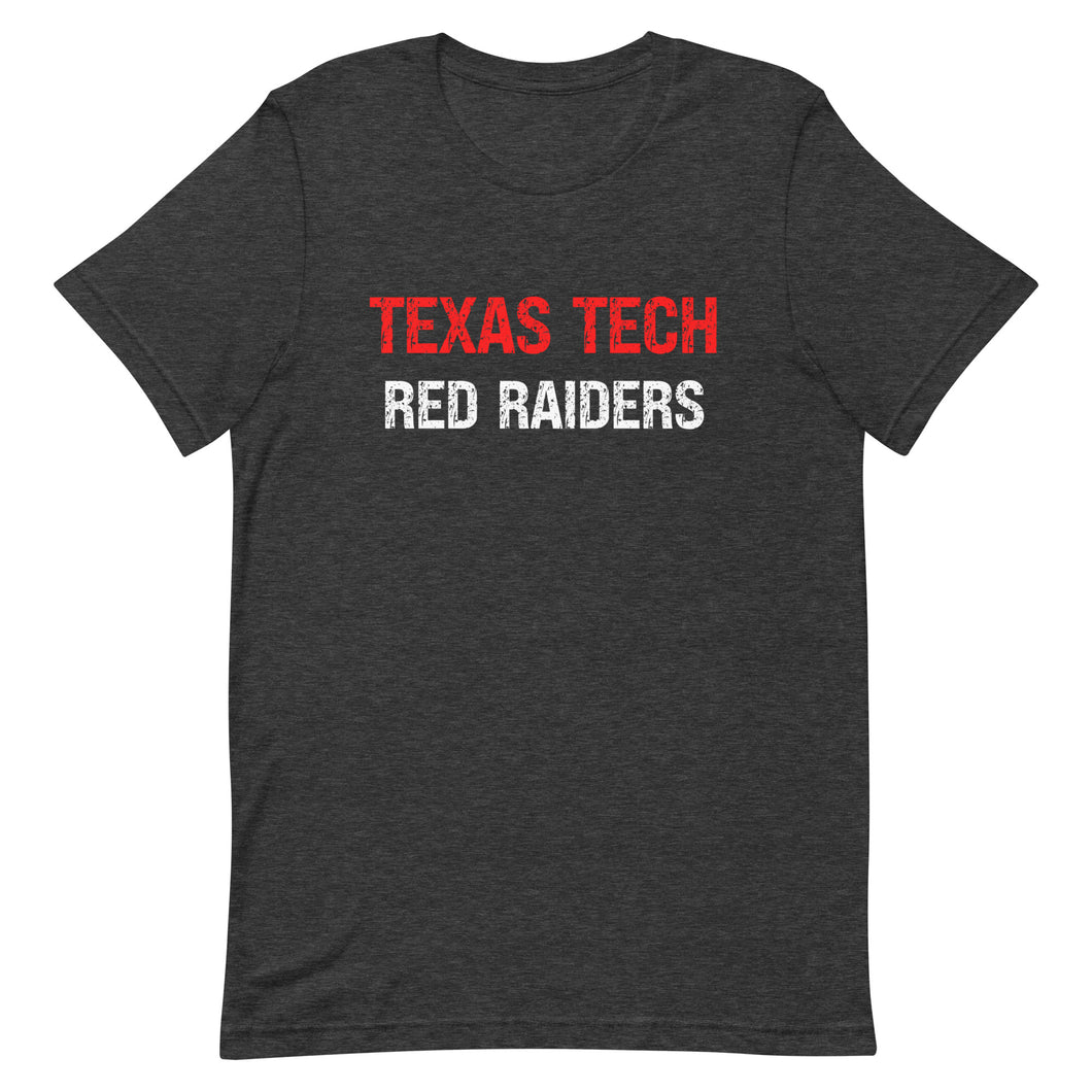 Distressed Texas Tech Red Raiders Bella Canvas Unisex t-shirt