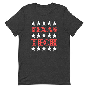 Star Studded Texas Tech Bella Canvas Unisex t-shirt