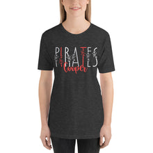 Load image into Gallery viewer, Floral Font Cooper Pirates Bella Canvas Unisex t-shirt
