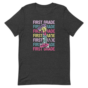 First Grade Colorful Bella Canvas Unisex t-shirt