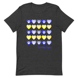 Lots of Hearts Frenship Tigers Bella Canvas Unisex t-shirt