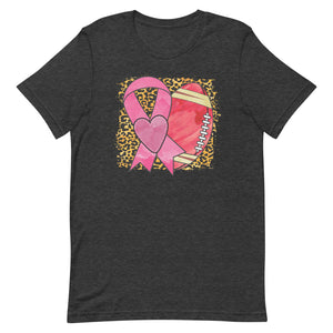 Breast Cancer Football Unisex t-shirt