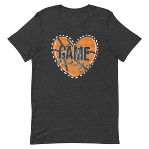 Basketball Heart Game Day Bella Canvas Unisex t-shirt