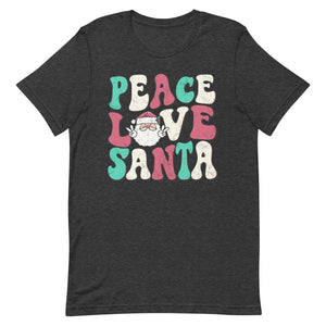 Peace Love Santa Bella Canvas Unisex t-shirt