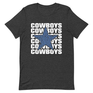 Multiple Cowboys Star Bella Canvas Unisex t-shirt