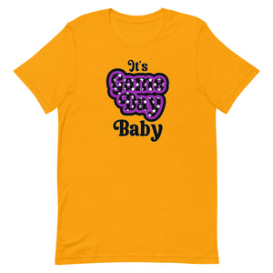 It's Game Day Baby Purple Font Bella Canvas Unisex t-shirt