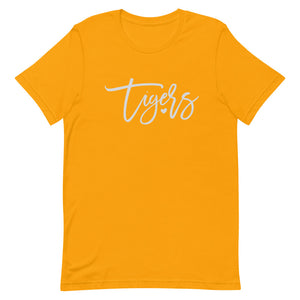 Tigers Script Font Bella Canvas Unisex t-shirt