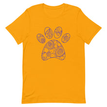 Load image into Gallery viewer, Mandalay Outline Tiger Paw Bella Canva Unisex t-shirt
