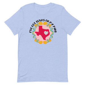 I've got Texas on my Mind Floral Bella Canva Short-sleeve unisex t-shirt