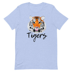 Watercolor Tiger Head Bella Canvas Mascot Spirit Unisex t-shirt