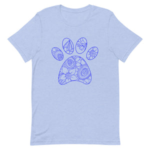 Mandalay Outline Tiger Paw Bella Canva Unisex t-shirt