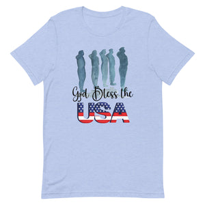 God Bless the USA Watercolor Bella Canvas Unisex t-shirt
