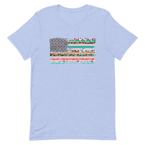 Vintage USA Flag Bella Canvas Unisex t-shirt