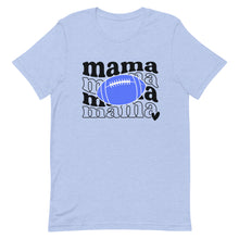 Load image into Gallery viewer, Football Mama Blue Football Bella Canvas Unisex t-shirt
