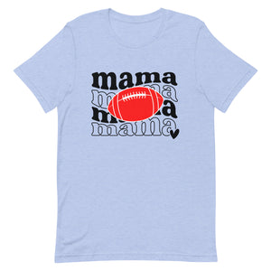 Football Mama Red Football Bella Canvas Unisex t-shirt