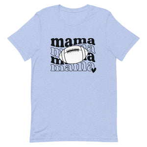 Football Mama White Football  Bella Canvas Unisex t-shirt