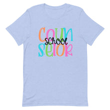 Load image into Gallery viewer, Colorful School Counselor Bella Canvas Unisex t-shirt
