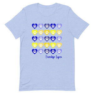 Lots of Hearts Frenship Tigers Bella Canvas Unisex t-shirt